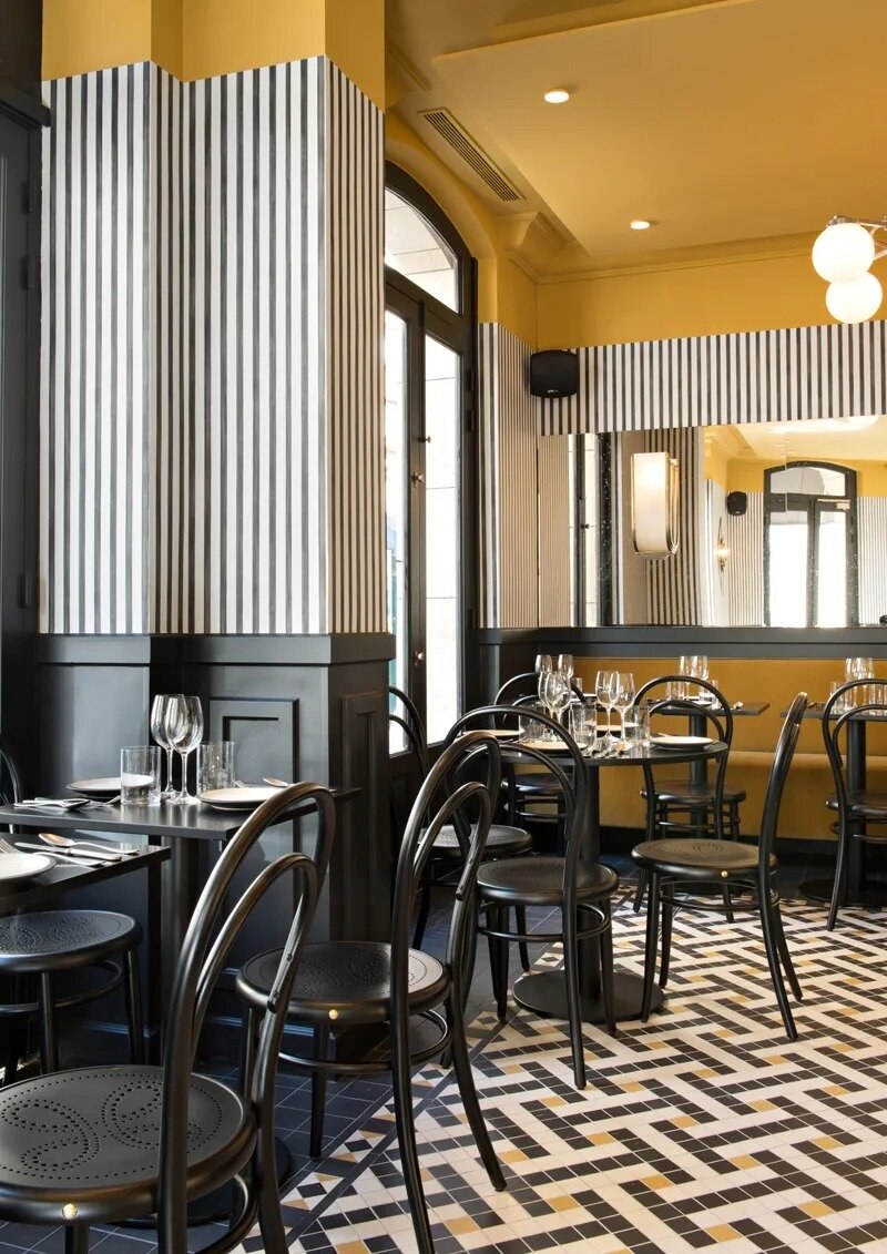 Арт деко интерьер ресторана