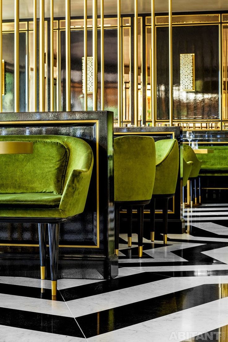 Интерьер ресторана в стиле арт деко