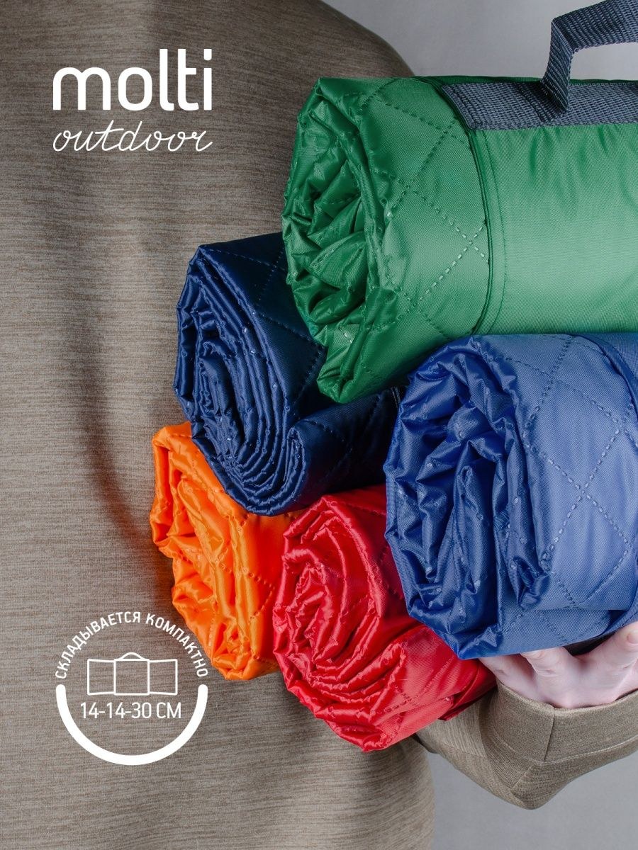 Плед для пикника comfy оранжевый (63 фото)