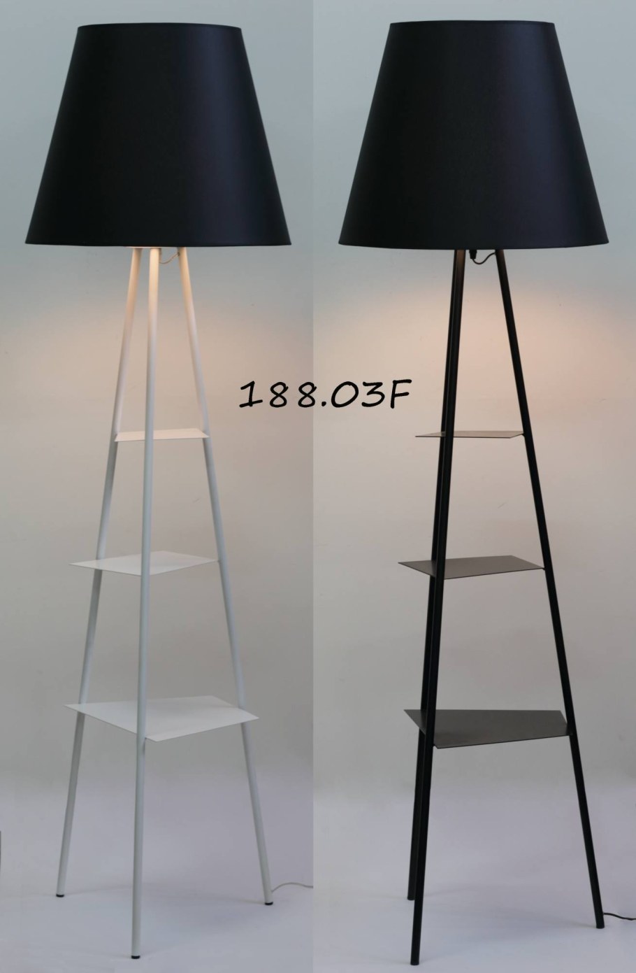 Торшер с полкой или столиком f601