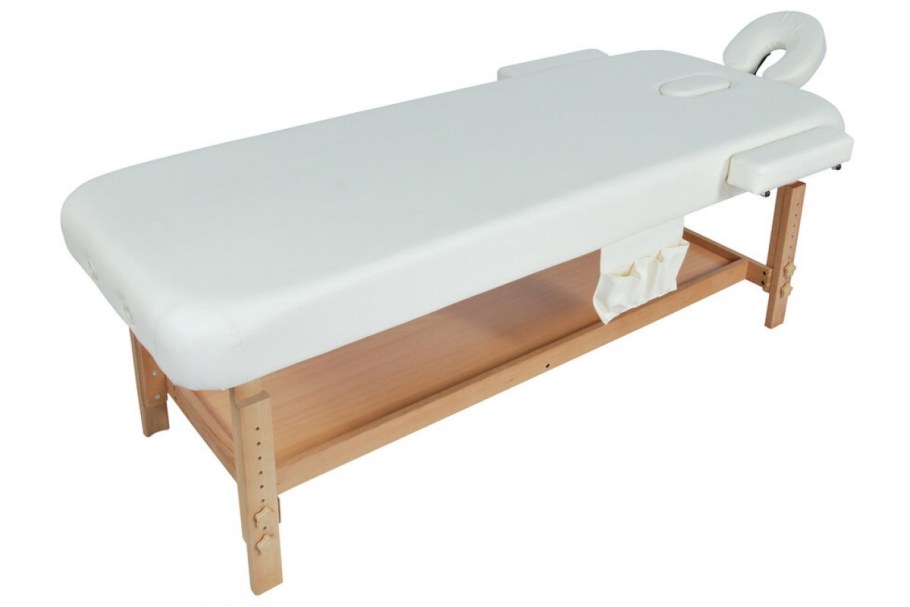 Стационарный массажный стол деревянный Fix-1a (МСТ-7л)