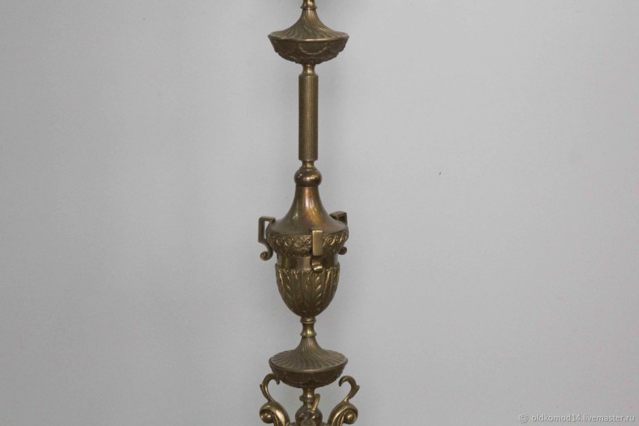 Бронзовый торшер старинный