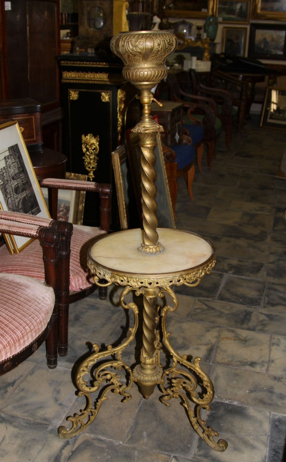 Антикварный торшер