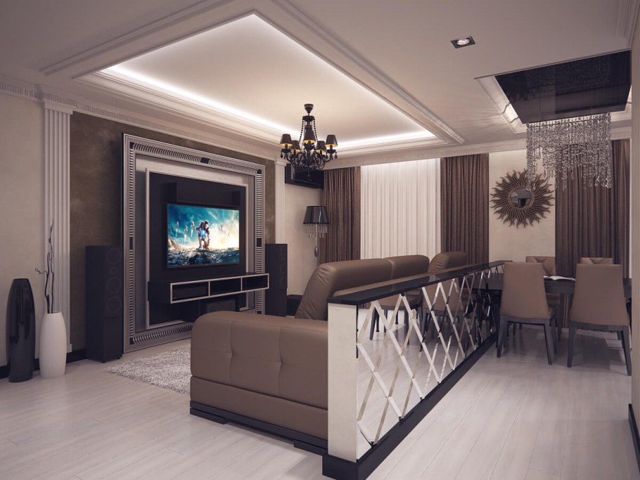 Гостиная в стиле арт деко