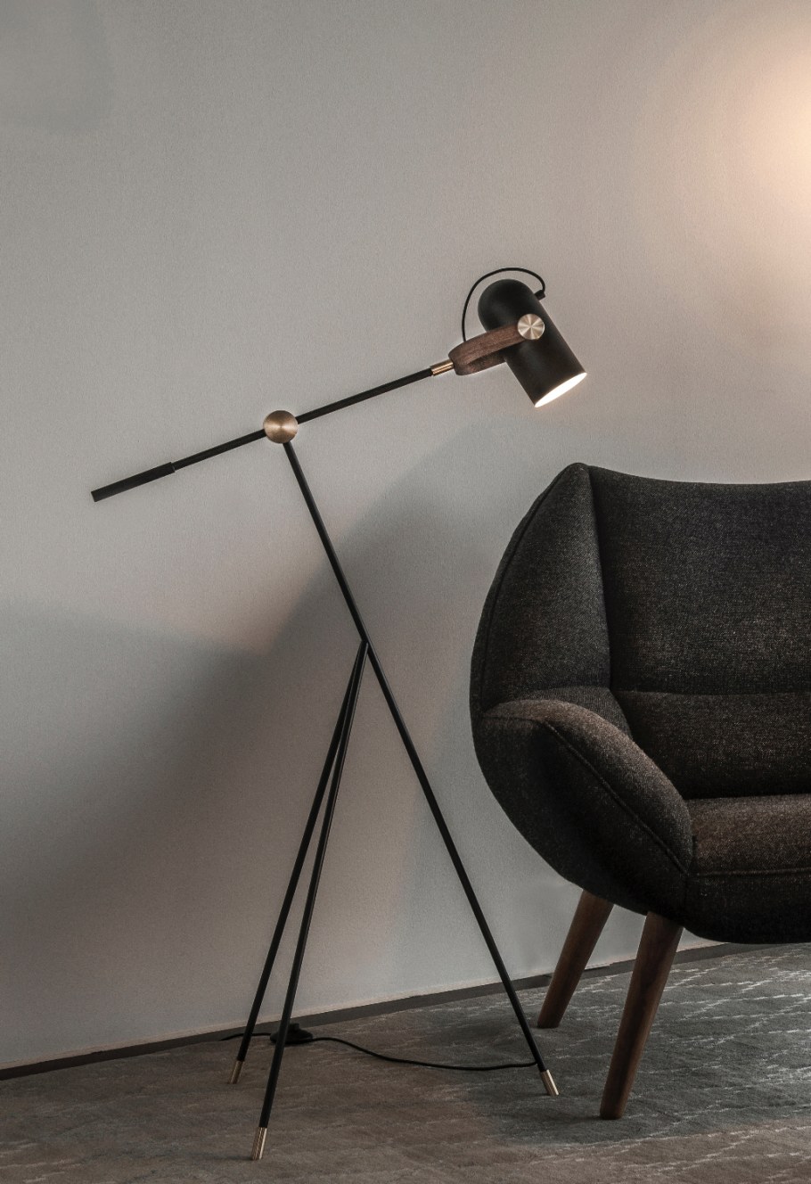 Напольный торшер Луна