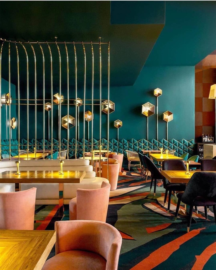 Интерьер кафе в стиле арт деко