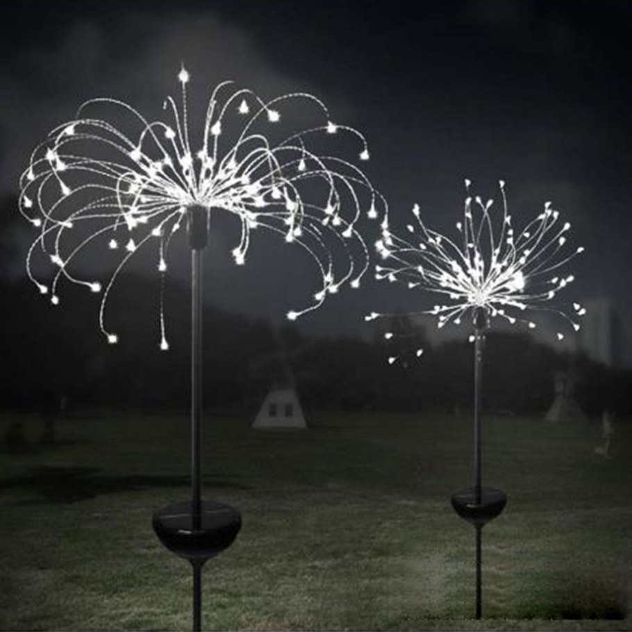 Садовый Солнечный светильник фейерверк на солнечных батареях
