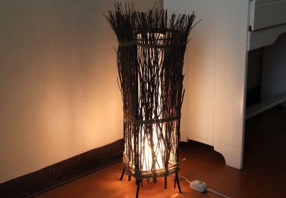 Абажур из веток