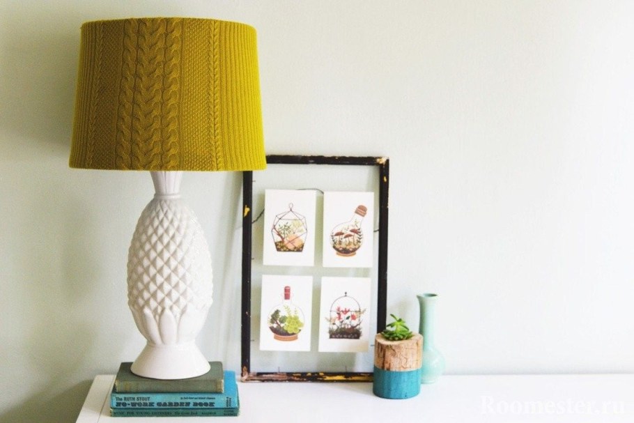 Декор из старого абажура