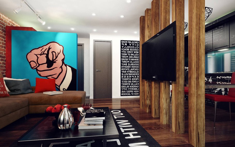 Стиль поп-арт в интерьере квартиры