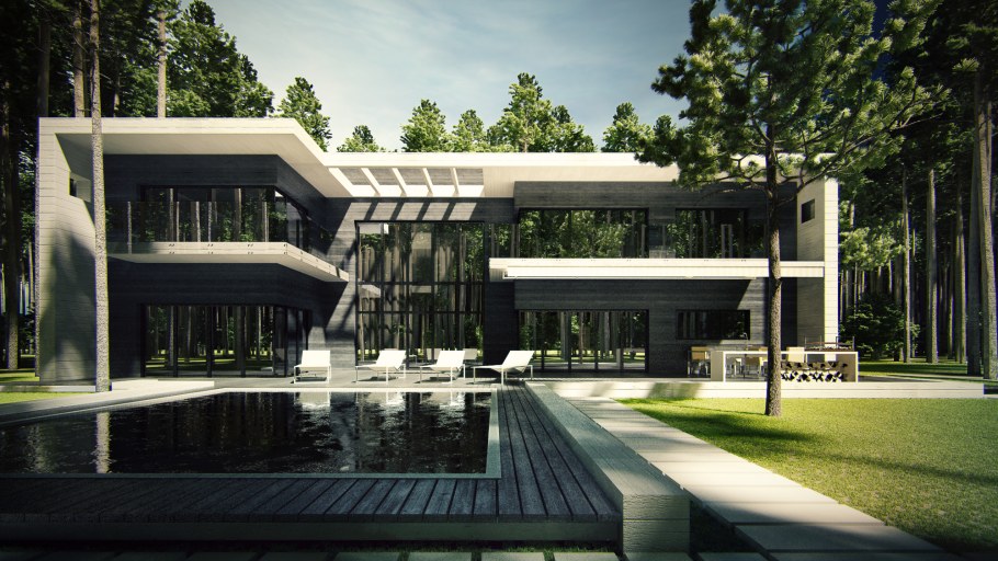 Экстерьер в стиле Минимализм