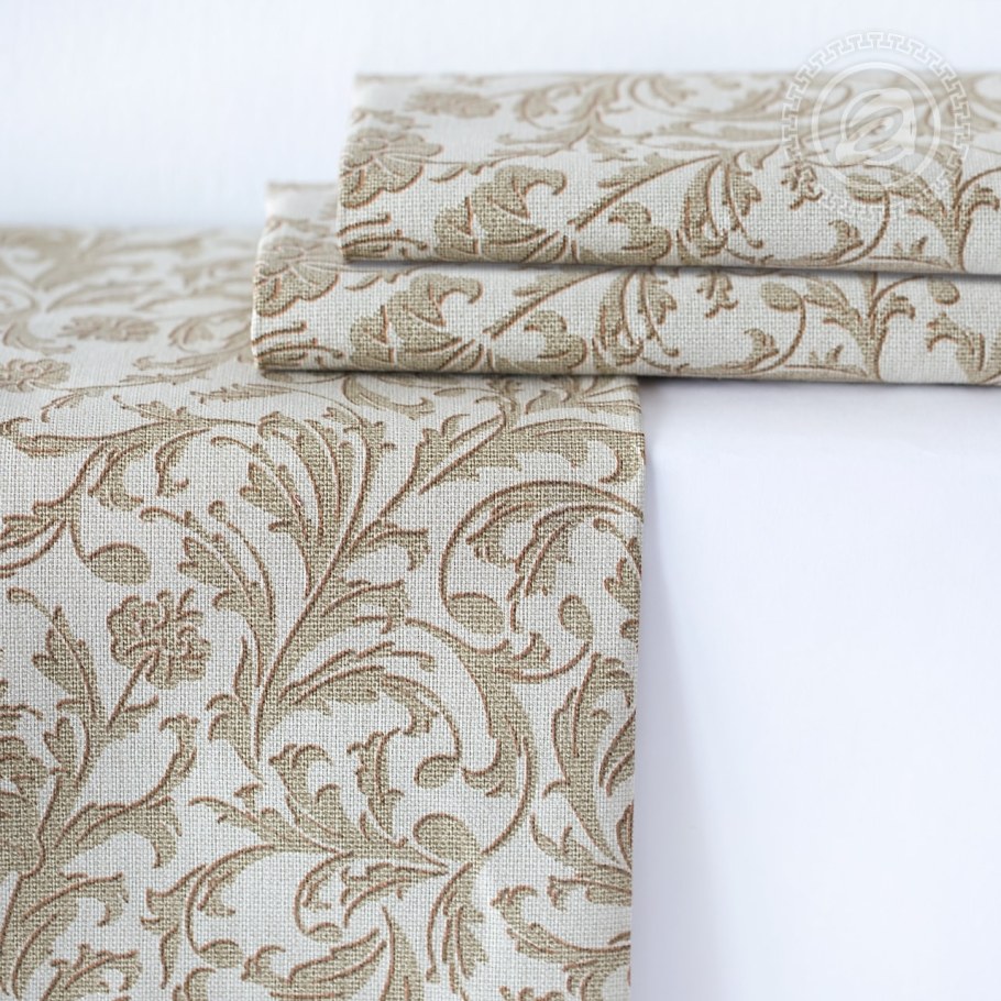 Рогожка Богема оливковый