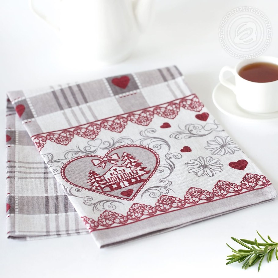 Набор кухонных полотенец "арт дизайн" рогожка; буржуа