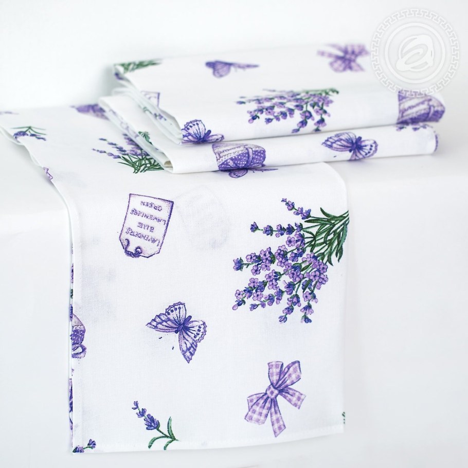 Рогожка полотенечная сиреневая дымка