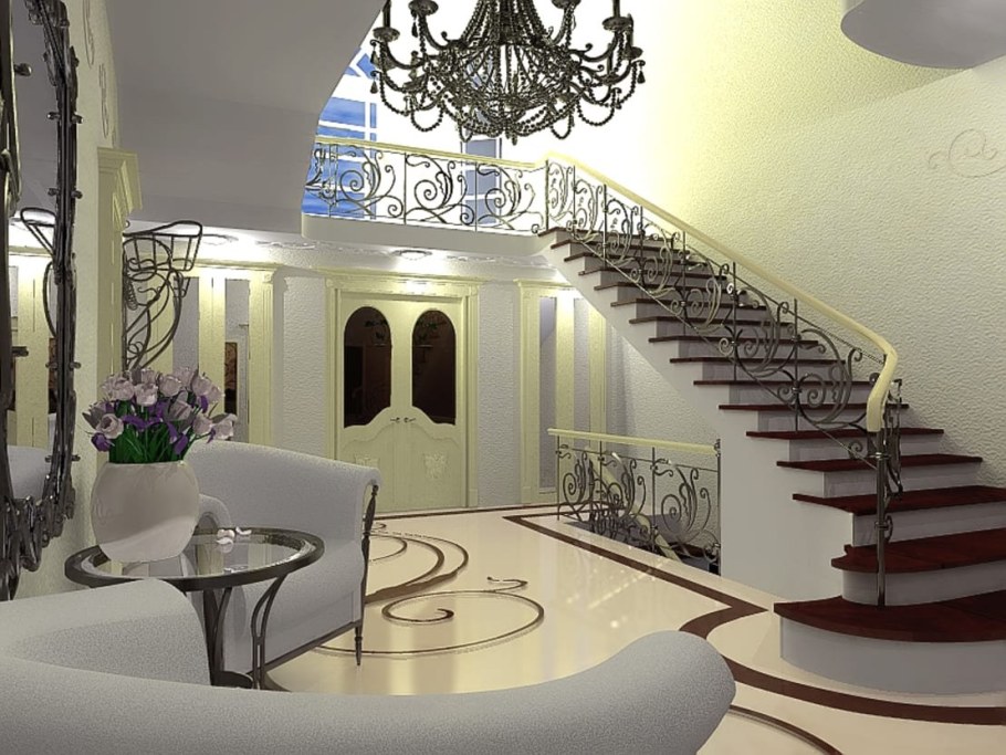 Интерьер коттеджа в стиле арт деко