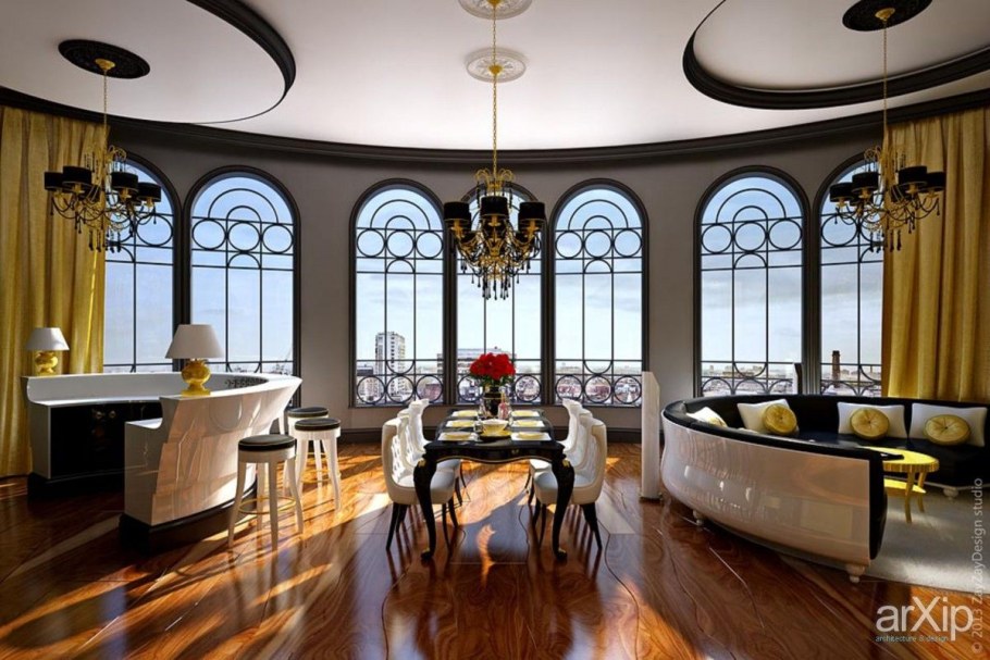 Панорамные окна ар деко