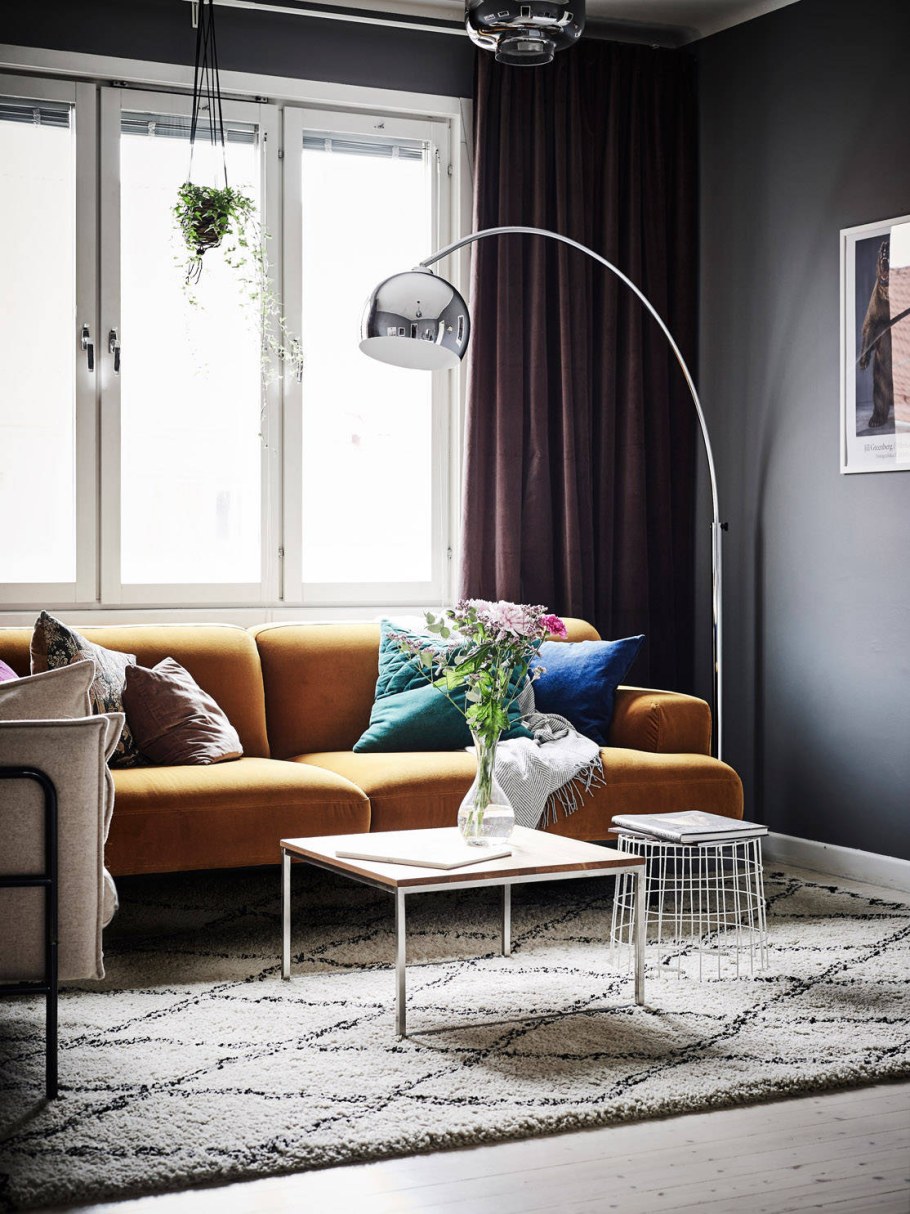 Торшер inspire «New Sofa», цвет металл/чёрный