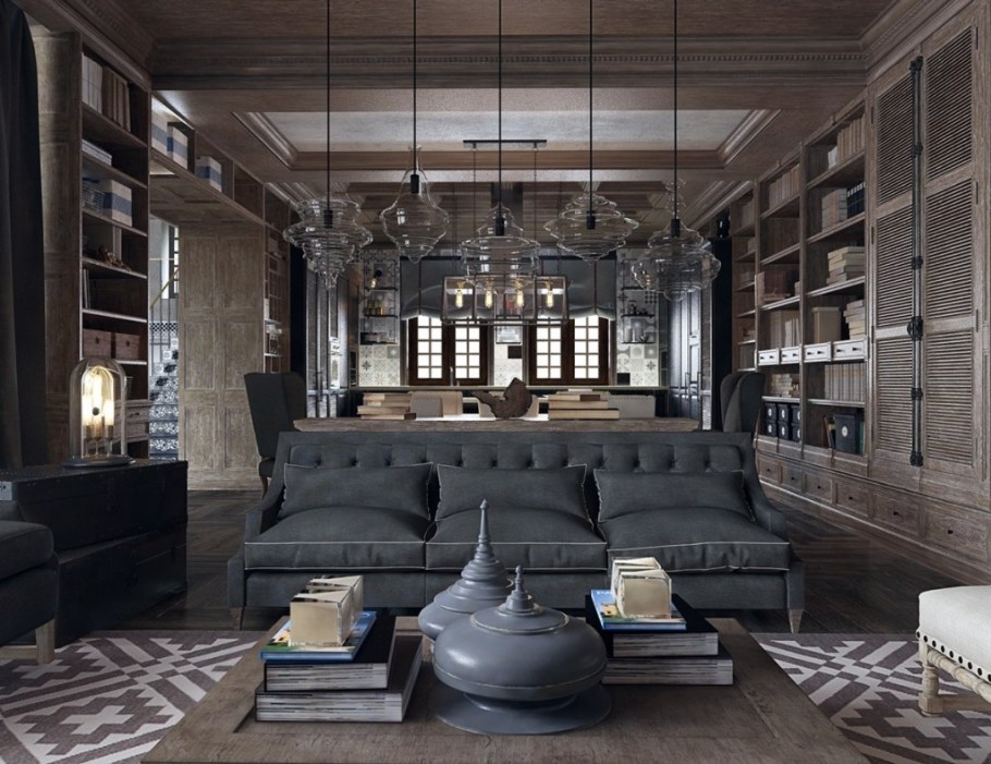 Ар деко и лофт в интерьере