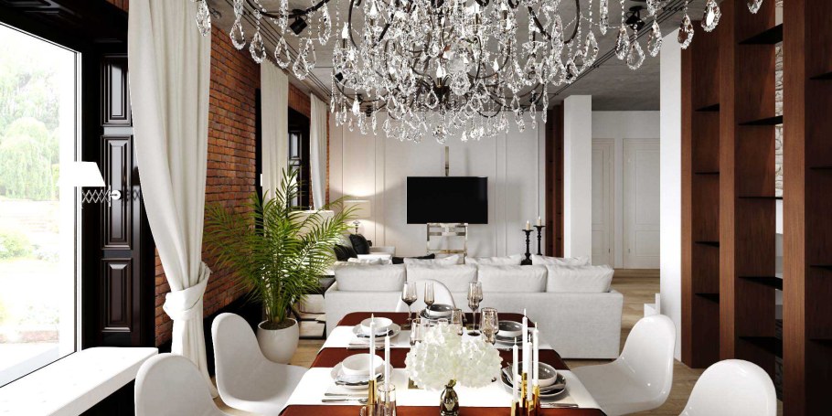 Скандинавский стиль с элементами арт деко