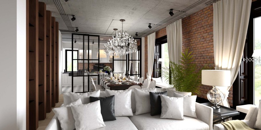 Лофт и Неоклассика в интерьере