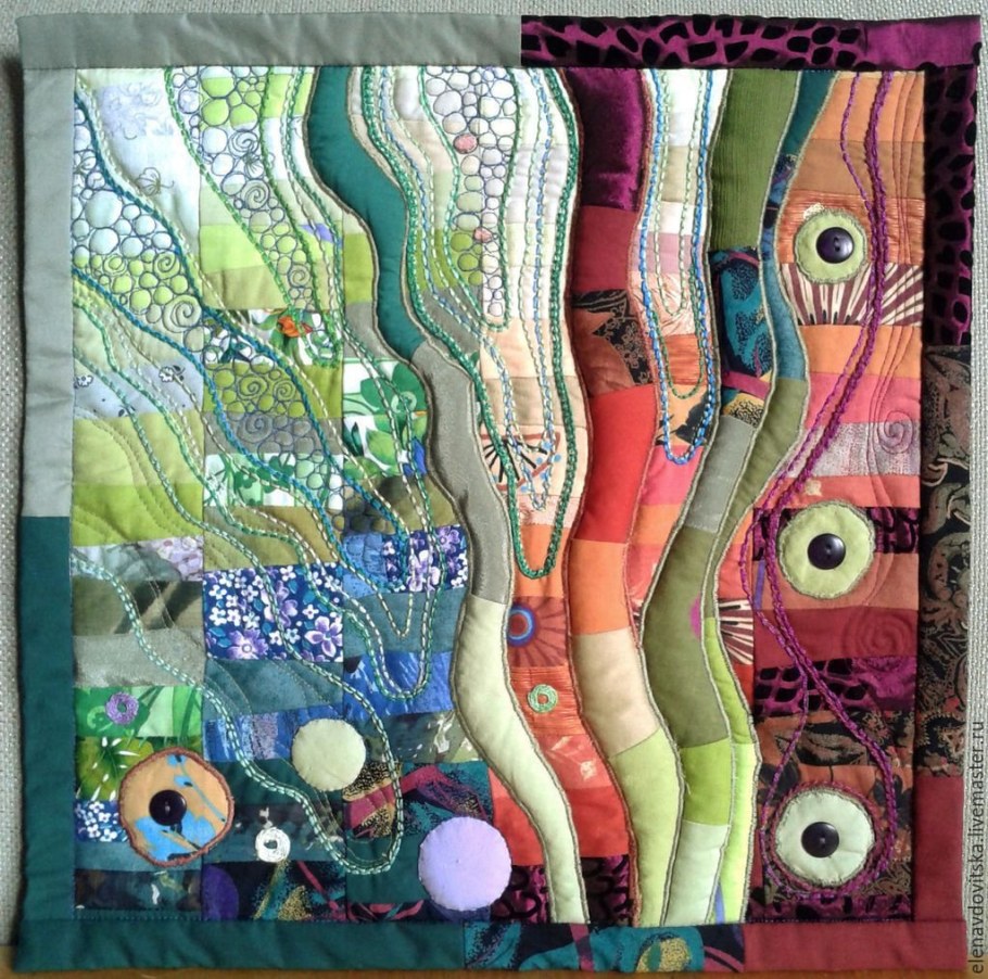 Текстильное панно в интерьере