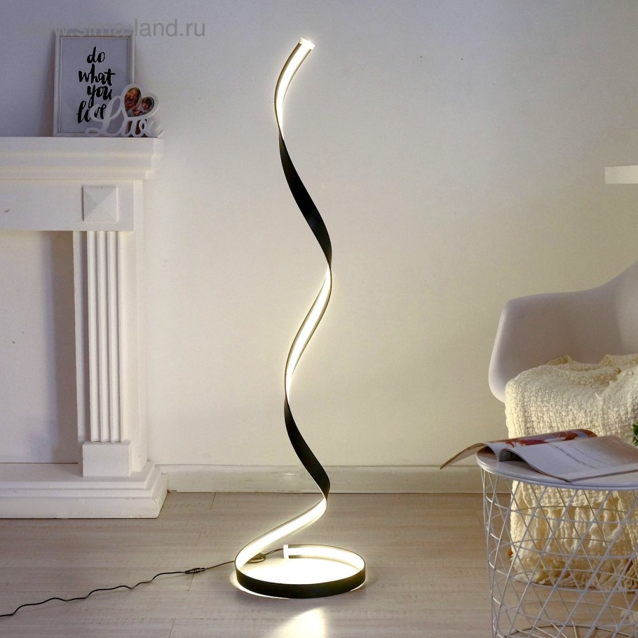 Торшер изогнутый