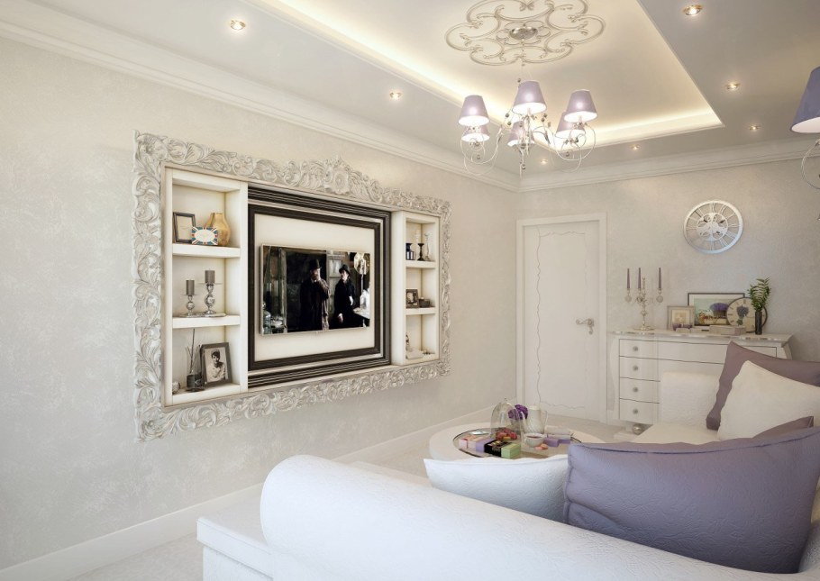 Квартира в стиле арт деко светлые тона