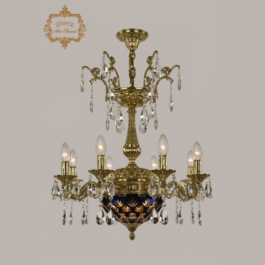Бронзовые чешские люстры Богемия