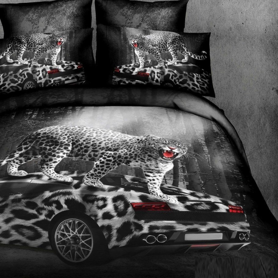 Постельное белье с пантерой 3d