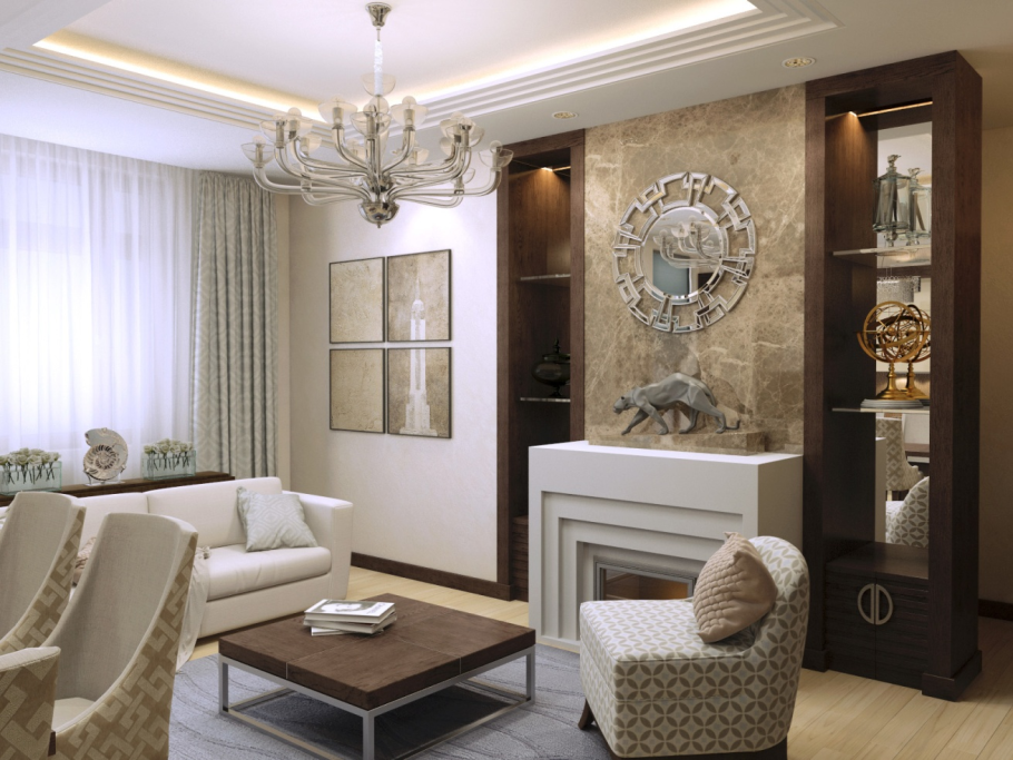 Гостиная арт деко классика