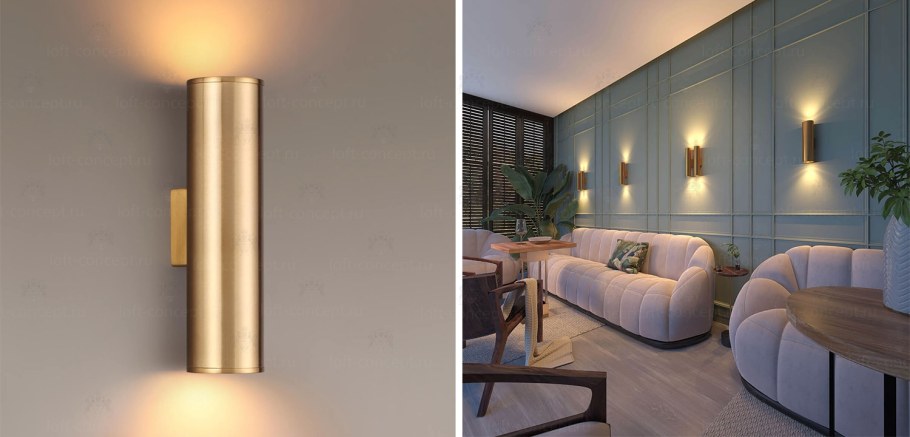 Light point Luna Wall Lamp Gold 44.479