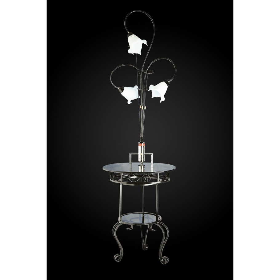 Торшер Ларсен НТБ 1x60вт e27 со столиком венге