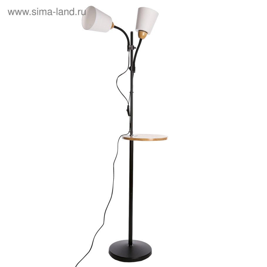 Светильник напольный 8821/2 "2 бутона со столиком"e27 40w 160х30х27 см