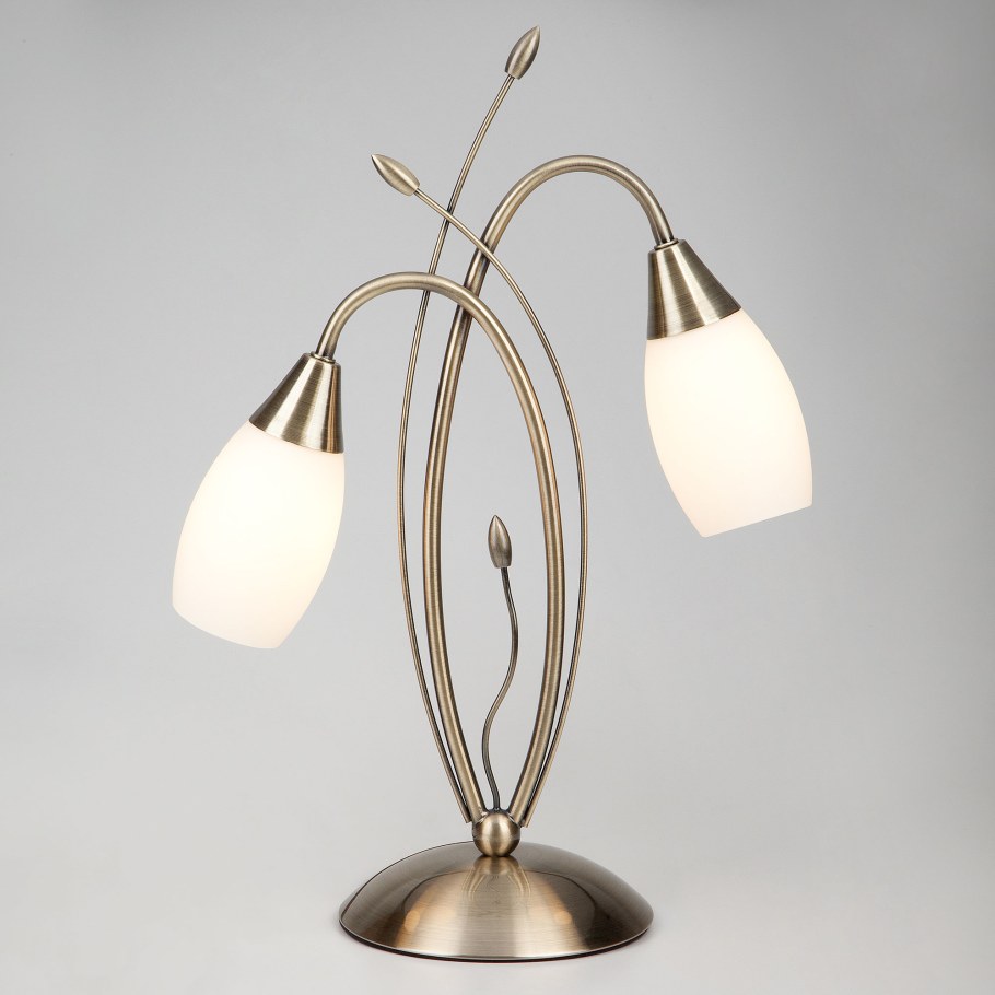 Настольная лампа Eurosvet Ginevra 22080/2т, 2 лампы, цвет бронза