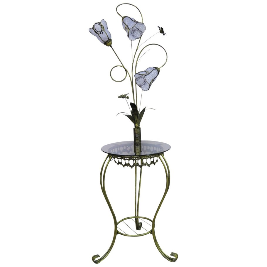 Напольный светильник со столиком