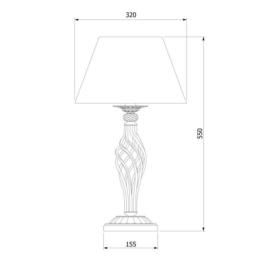 Евросвет лампа настольная 01002/1
