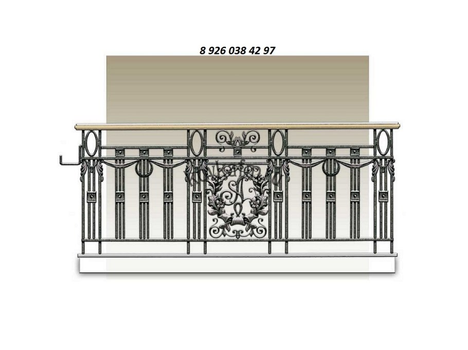 Ограждения балконные металлические в стиле классика