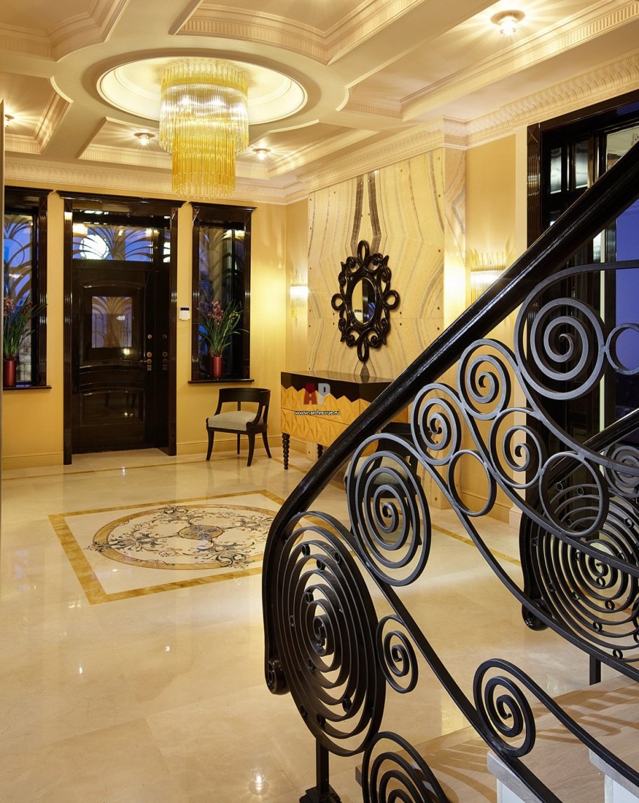 Перилла лестницы арт деко