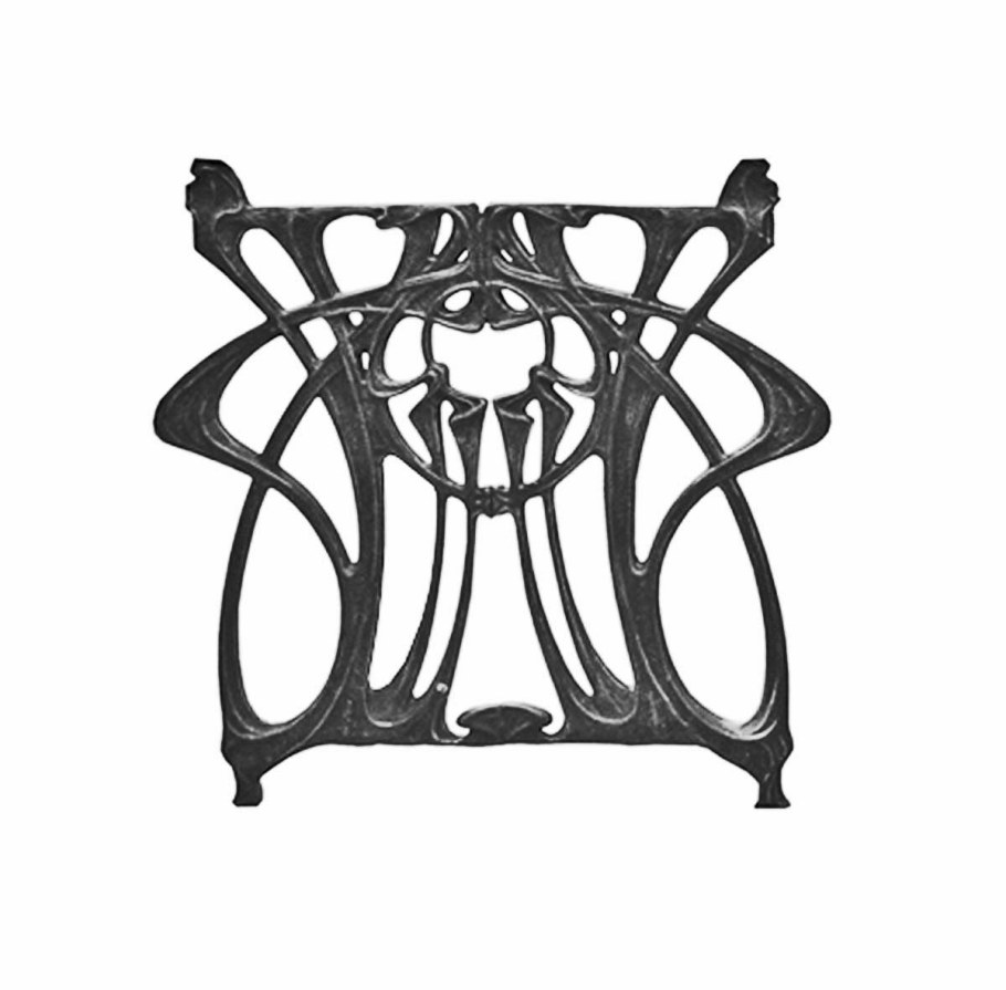 Решетка в стиле арт нуво