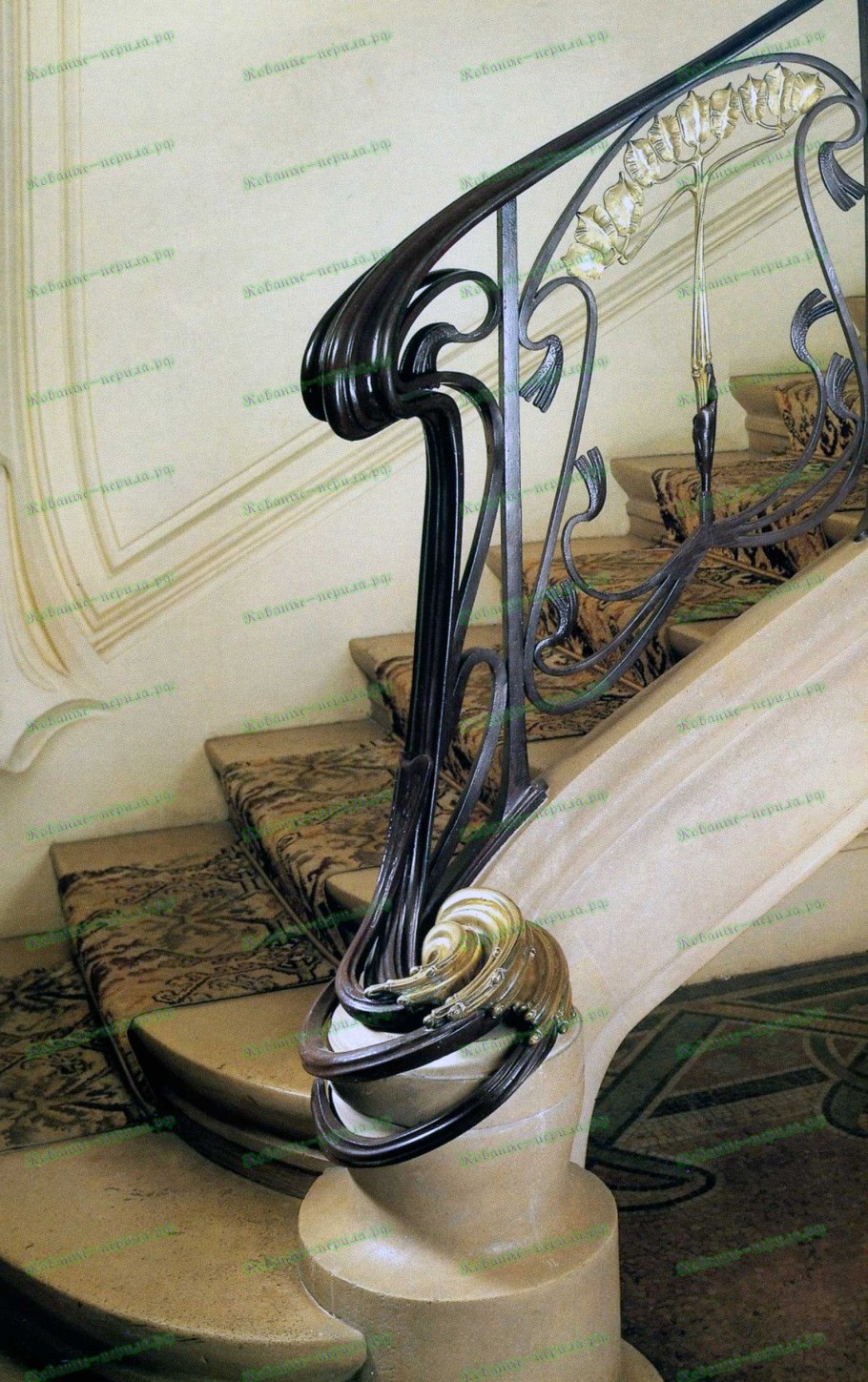 Перилла лестницы арт деко