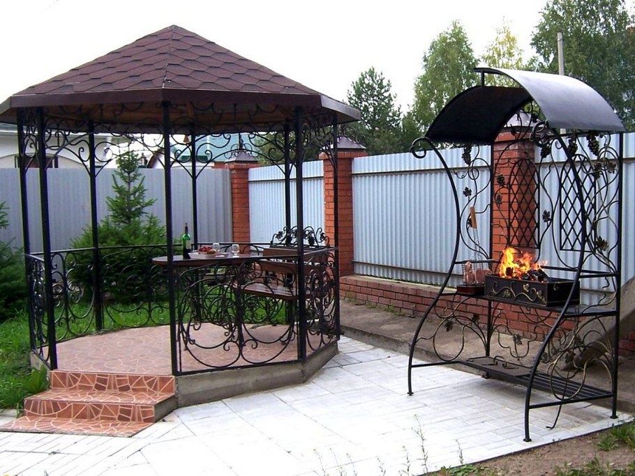 Кованые беседки