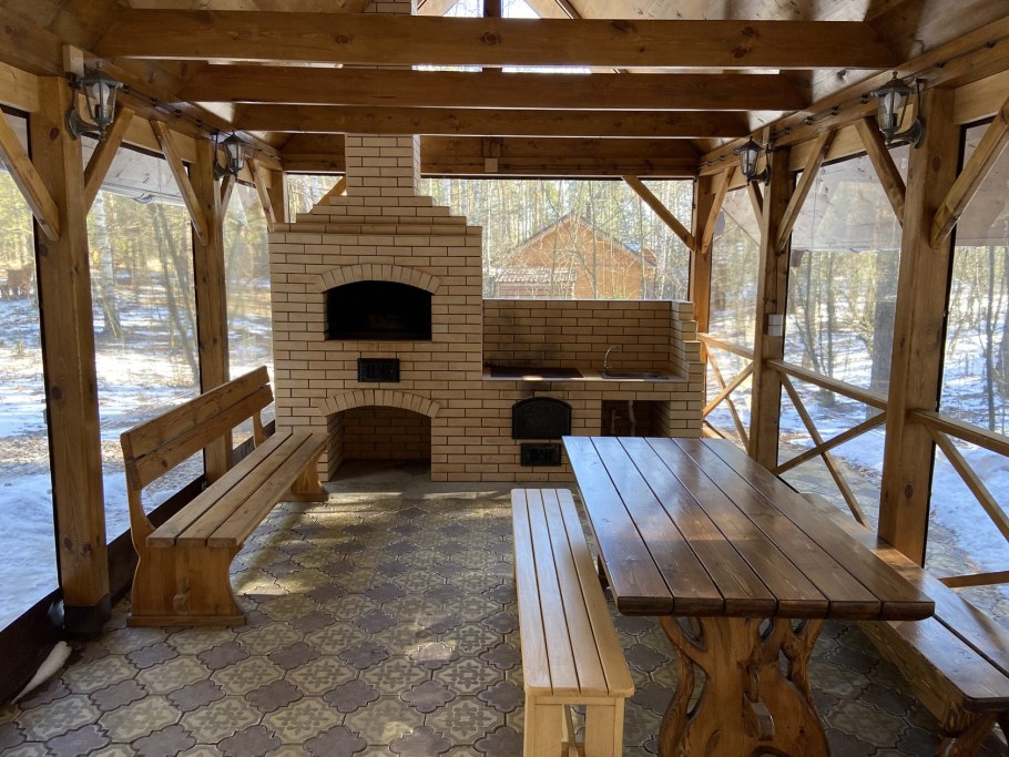 Беседка мангальная 6 на 6