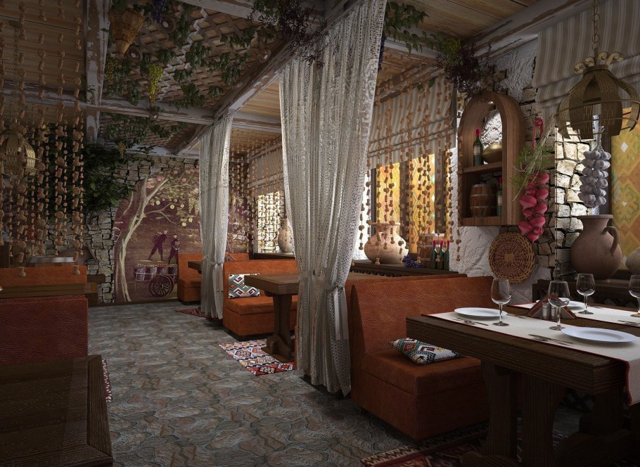 Грузинский стиль в интерьере