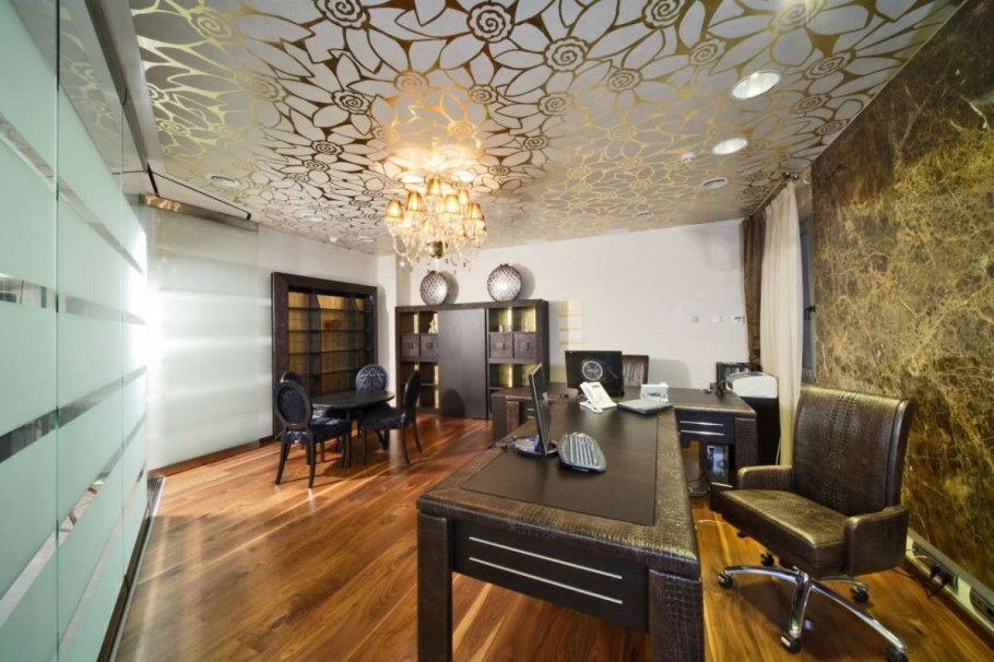 Фактурные потолки в интерьере