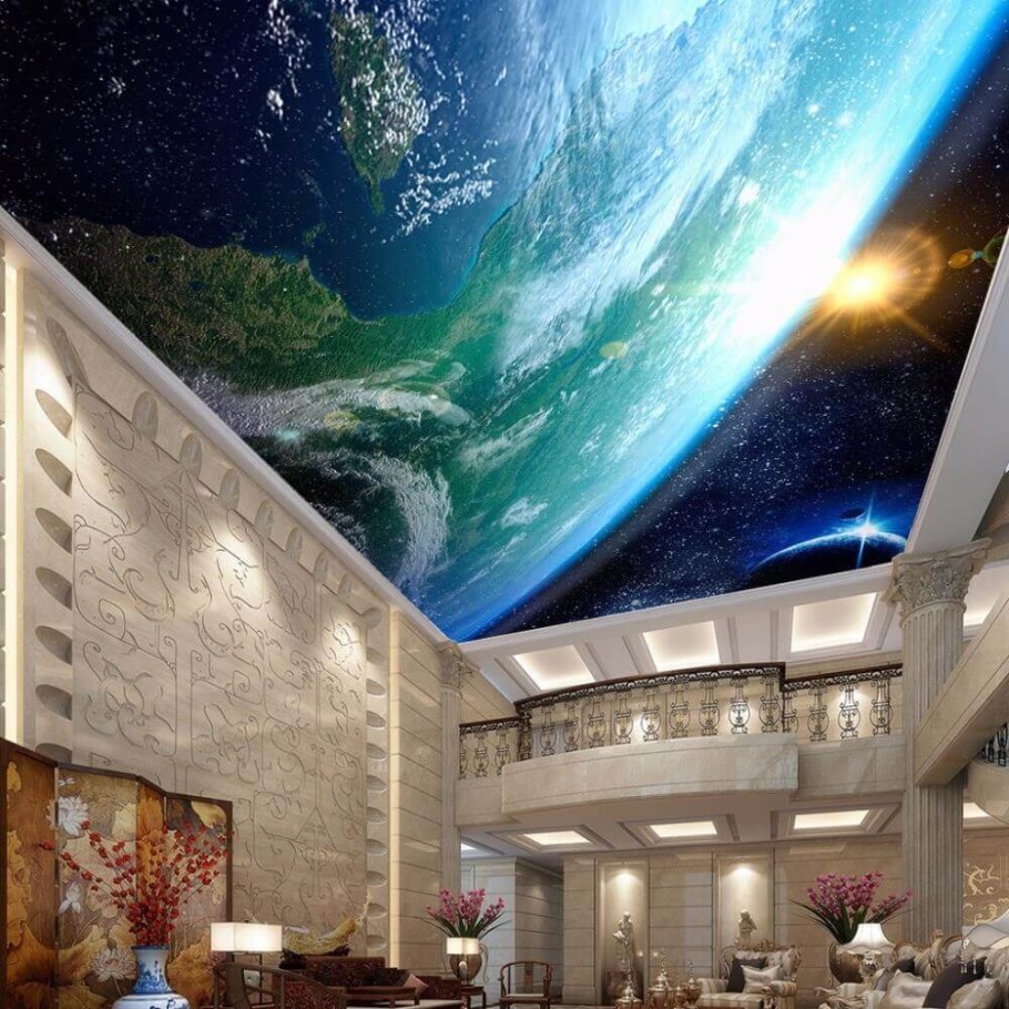 Натяжные потолки 3d