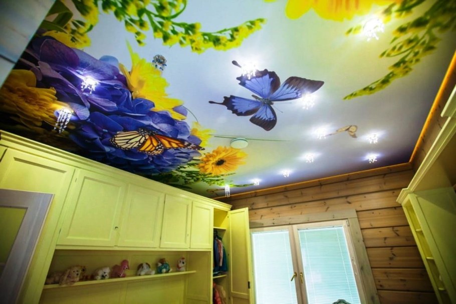 Фотопечать на потолке