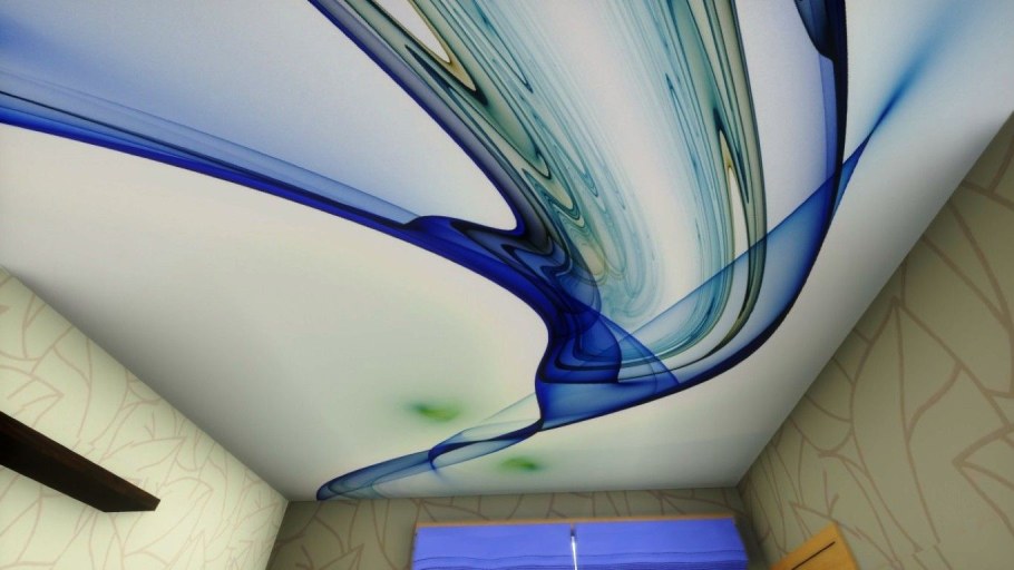 Натяжные потолки абстракция