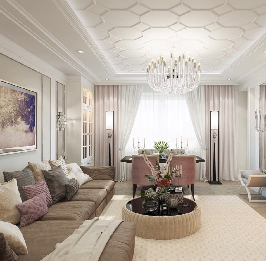 Гостиная в стиле арт деко