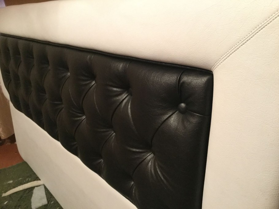 Дермантин кровать