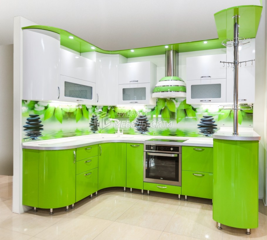 Кухни салатовые